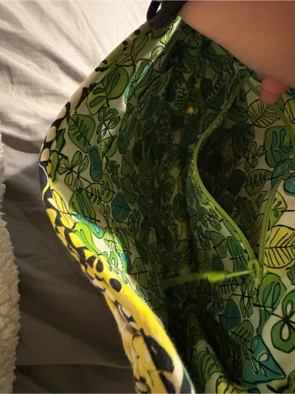 2 Vera Bradley Floral Bags in Green Multi color